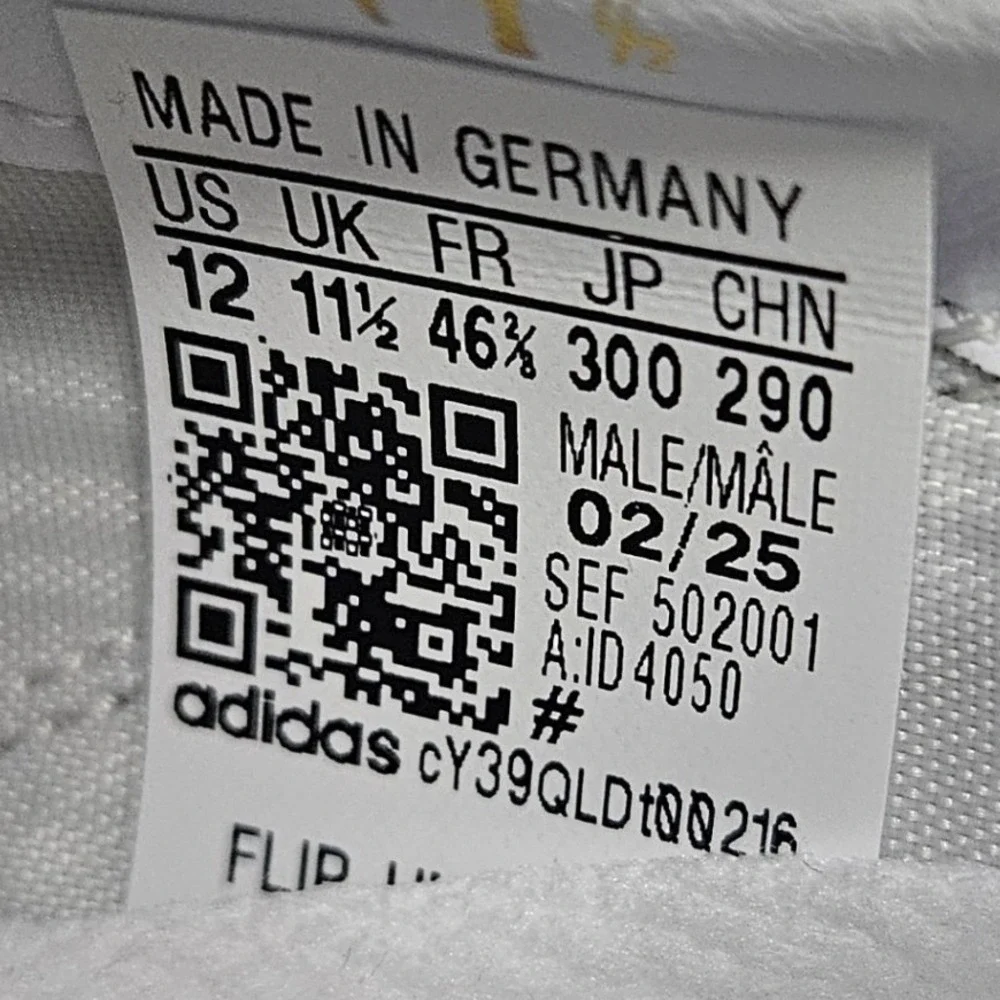 Adidas Copa Mundial Soccer‎ Cleat Germany ID4050 Black White Men Size 12